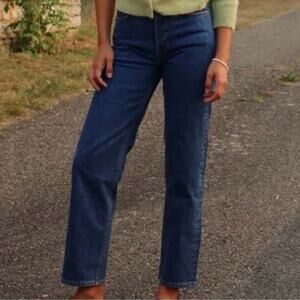 Doen Diana Crop Jeans In Rousseau Wash 26 NWT